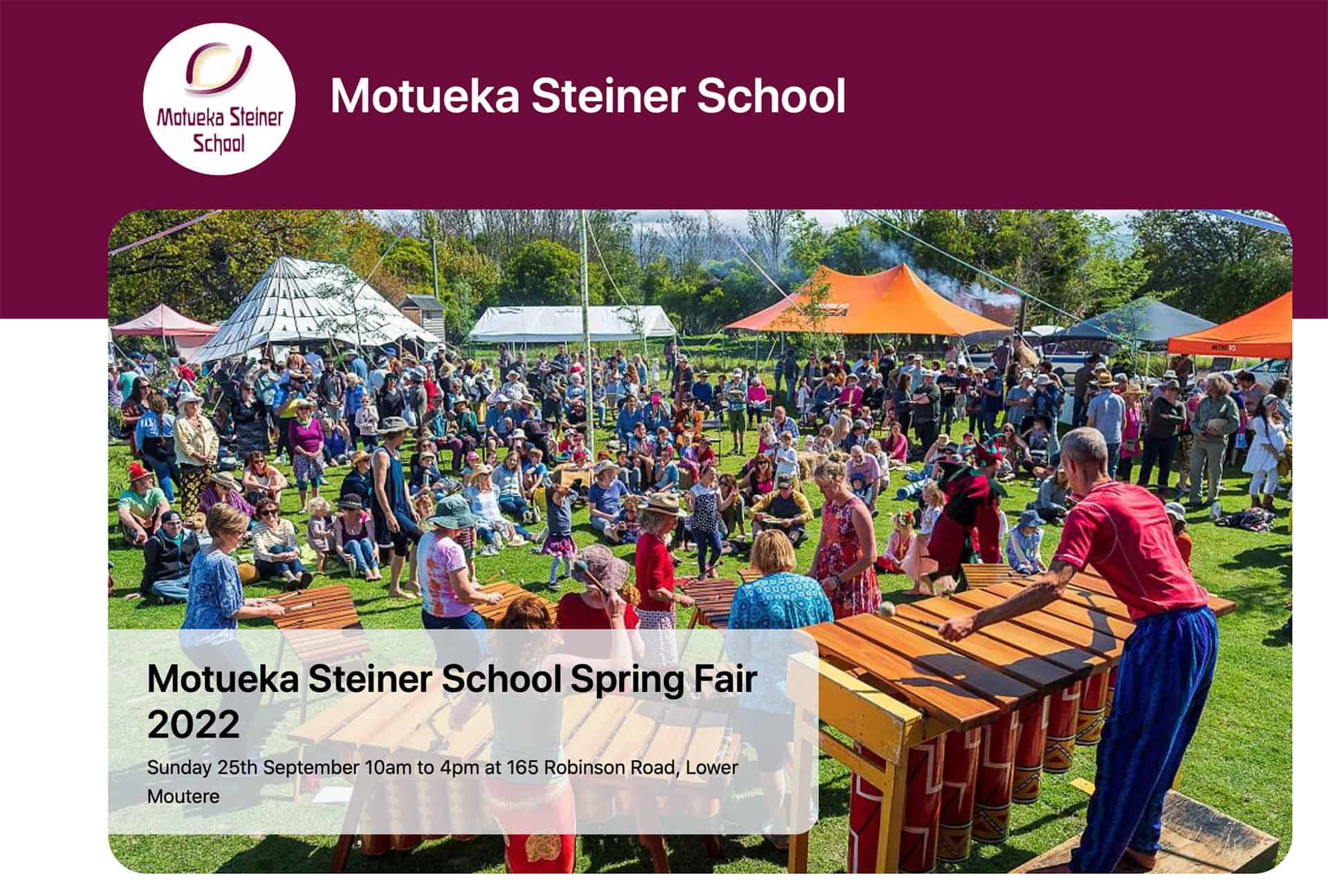 Motueka Steiner School Spring Fair